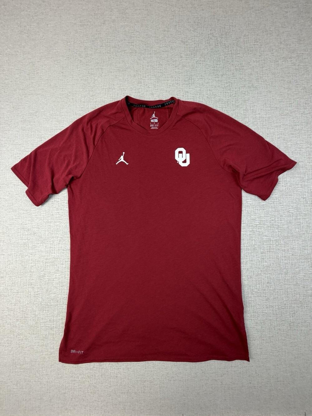Jordan Oklahoma Sooners OU Dri-FIT Shirt Men’s Large Red NCAA Basketball